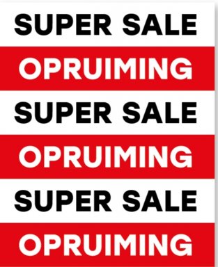 stock opruiming